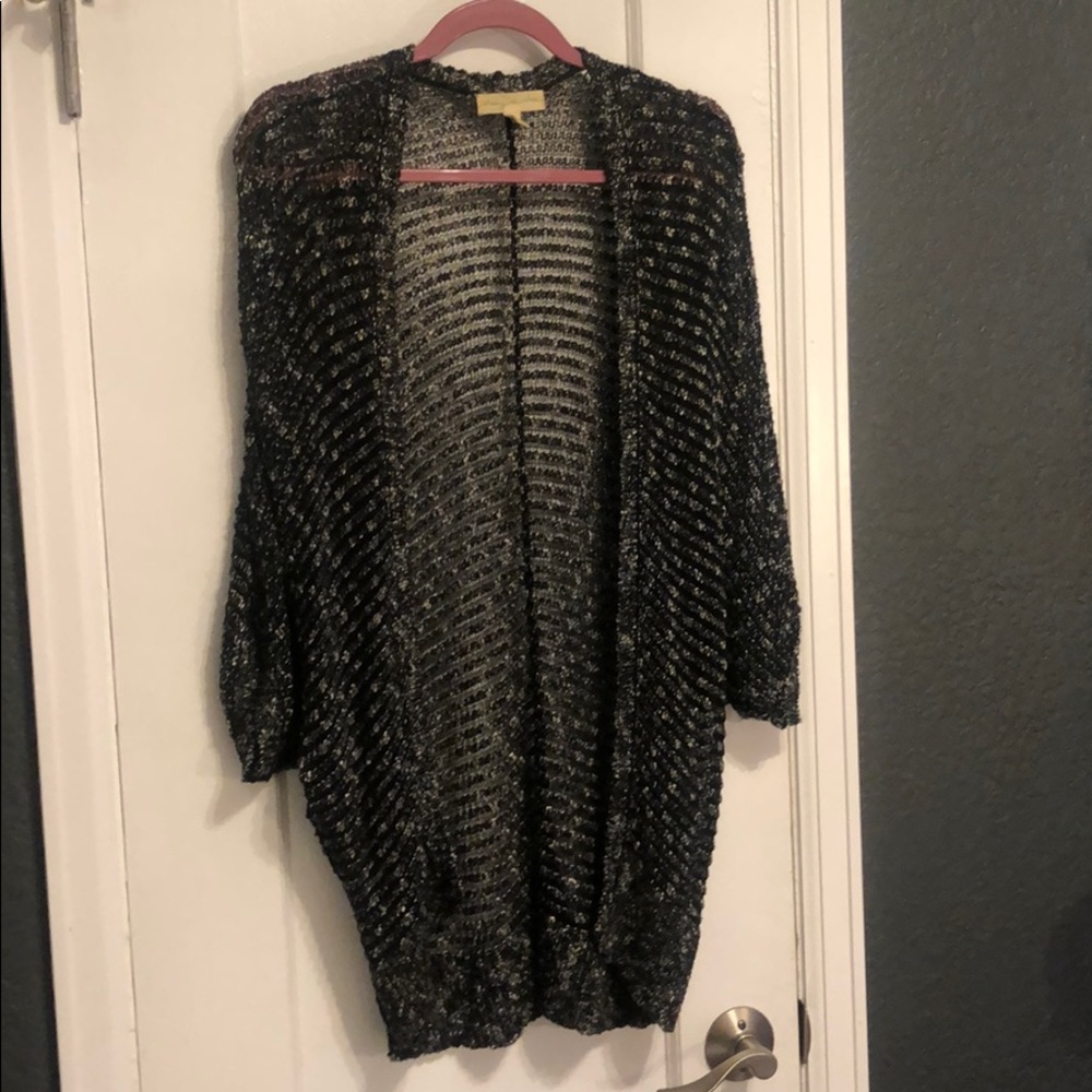 Knit cardigan sweater